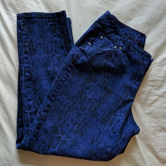 Lane Bryant Denim - Lane Bryant Purple Snake Print Jeans 18